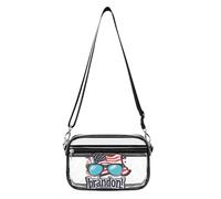 Let's Go Brandon USA Flag Women's Clear Crossbody Bag Fashion Purses Small Shoulder Handbags, Stadium Approved