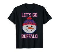 Let's GO Buffalo - NY Holiday 716 Snowman Ugly Sweater Bflo T-Shirt