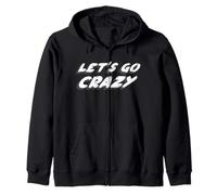 Let's Go Crazy | 1980's song 90's Music Purple One Zip Hoodie