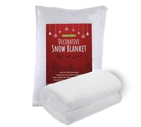 Lets Go Crimbo Fake Snow Blanket Large Artifical Snow Blankets for Christmas Nativity 240cm x 90cm Covers 1.92 Square Metres Under Christmas Tree Snow Floor White Decoration Scene Setter