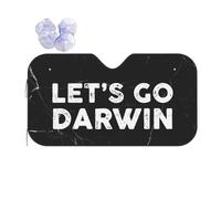 Let's Go Darwin Car Wind Sun Shade Two Sizes Suitable for Various Vehicles
