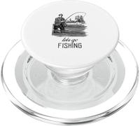Let's Go Fishing (Fisher Statement) (Vintage Graphic) PopSockets PopGrip for MagSafe