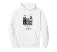 Let's Go Fishing (Fisher Statement) (Vintage Graphic) Pullover Hoodie