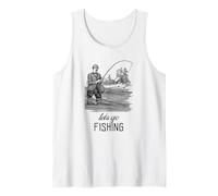 Let's Go Fishing (Fisher Statement) (Vintage Graphic) Tank Top
