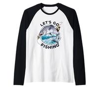 Lets go Fishing Raglan Baseball Tee