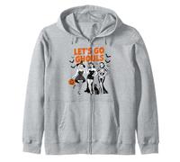 Let's Go Ghouls Halloween Party Design Gift Men Women Kids Zip Hoodie