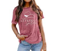 Let's Go Girls T Shirt Women Nashville Bachelorette Party Shirts Bride Gifts Wedding Vacation Tops, Pink2, S
