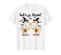 Let's Go Goose Geese Fist Bump Pumpkin Halloween Spooky T-Shirt