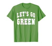 Let's GO Green Team Matching War Game Day Spirit Week Irish T-Shirt