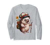 Let's go - Hiking adventure with hedgehog Long Sleeve T-Shirt