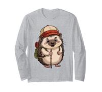 Let's go - Hiking adventure with hedgehog Long Sleeve T-Shirt