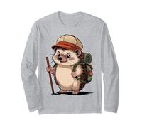 Let's go - Hiking adventure with hedgehog Long Sleeve T-Shirt