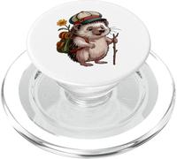 Let's go - Hiking adventure with hedgehog PopSockets PopGrip for MagSafe