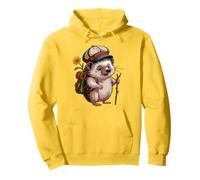 Let's go - Hiking adventure with hedgehog Pullover Hoodie