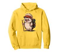 Let's go - Hiking adventure with hedgehog Pullover Hoodie