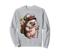 Let's go - Hiking adventure with hedgehog Sweatshirt