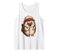 Let's go - Hiking adventure with hedgehog Tank Top
