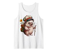 Let's go - Hiking adventure with hedgehog Tank Top