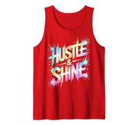 Let's Go Hustle & Shine All We Do Win Spirit W ame Day Tank Top
