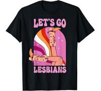 Let's Go Lesbians Kids Womens Mens T Shirt 14-15 Black