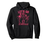 Let's Go Lesbians Subtle Western Pride Cowgirl Trans Rights Pullover Hoodie