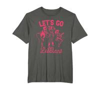 Let's Go Lesbians Subtle Western Pride Cowgirl Trans Rights T-Shirt