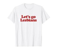Let's Go Lesbians Y2k Aesthetic Trendy LGBT Funny Lesbian T-Shirt