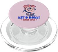 Let's Go Let's Roll Sushi Love (Funny Graphic) PopSockets PopGrip for MagSafe