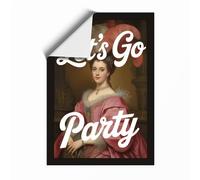 Let's Go Party Eclectic Unframed Wall Art Print A3 (42×29.7cm), Wall Decor for Living Room, Bedroom, Office & Home, Art Gift