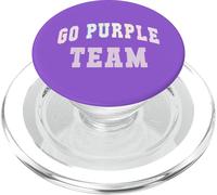 Let's GO PURPLE Team My Competition War Game Day Spirit Week PopSockets PopGrip for MagSafe