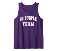 Let's GO Purple Team My Competition War Game Day Spirit Week Tank Top