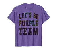 Let's GO Purple Team Tournament Game Day Competition Friday T-Shirt