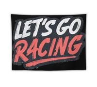 Let's Go Racing Tapestry Wall Hanging Tapestries 60"x80"