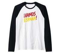 Let's Go Spain! in Spanish Raglan Baseball Tee