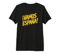 Let's Go Spain! in Spanish Yellow Lettering Premium T-Shirt