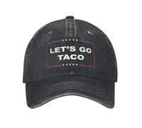 Let's Go Taco Always Chickens Out Unisex Baseball Cap Distressed Washed Hats Cap Classic Outdoor Running Golf Soft Snapback Hat