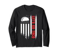 Let's Go Taco Flag - Funny Patriotic Taco Tariff Humor Pun Long Sleeve T-Shirt