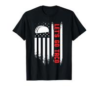 Let's Go Taco Flag - Funny Patriotic Taco Tariff Humor Pun T-Shirt