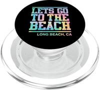Lets Go To The Beach Long Beach California PopSockets PopGrip for MagSafe