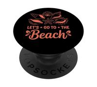 Let's Go To The Beach Seashell Vibes PopSockets Adhesive PopGrip
