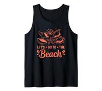 Let's Go To The Beach Seashell Vibes Tank Top