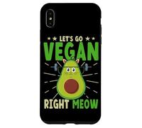 Let's Go Vegan Right Meow Workout Cat Fitness Vegetarian Case for iPhone XS Max