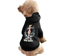 Let'S Go Water Skiing Ski Cute Dog And Cat Clothes Pet Hoodie Sweatshirt Pullover Sweater Coat