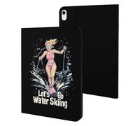 Let'S Go Water Skiing Ski Slim Case Compatible with iPad 10th 9th 8th 7th Generation 2022 2021 2020 2019 Protective Cover Stand