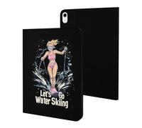 Let'S Go Water Skiing Ski Slim Case Compatible with iPad 10th 9th 8th 7th Generation 2022 2021 2020 2019 Protective Cover Stand