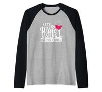 Let's go Wine Tasting on The Couch Raglan Baseball Tee