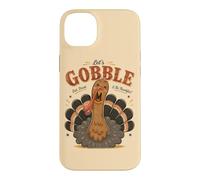Let's Gobble Eat Drink AndBe Thankful Funny Turkey Fall Case for iPhone 14 Plus