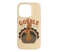 Let's Gobble Eat Drink AndBe Thankful Funny Turkey Fall Case for iPhone 14 Pro