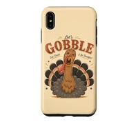 Let's Gobble Eat Drink AndBe Thankful Funny Turkey Fall Case for iPhone XS Max