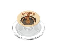 Let's Gobble Eat Drink AndBe Thankful Funny Turkey Fall PopSockets PopGrip for MagSafe